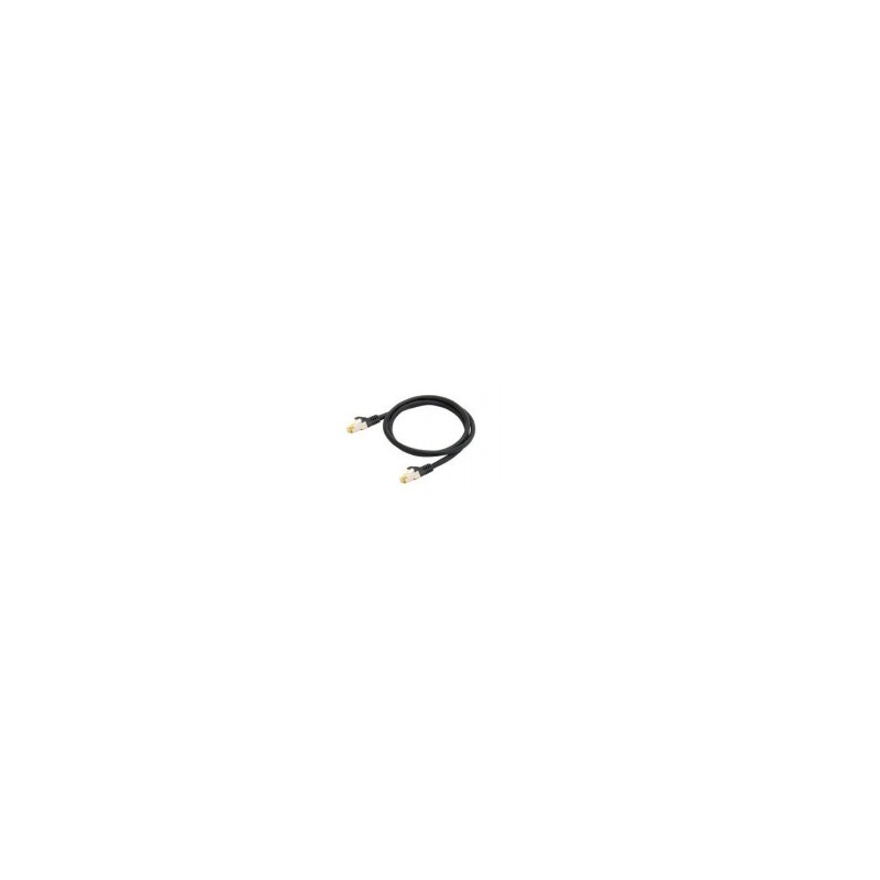 Python Patchkabel con Cat.7 Rohkabel S/FTP PiMF halogenfrei 0,25m Nero